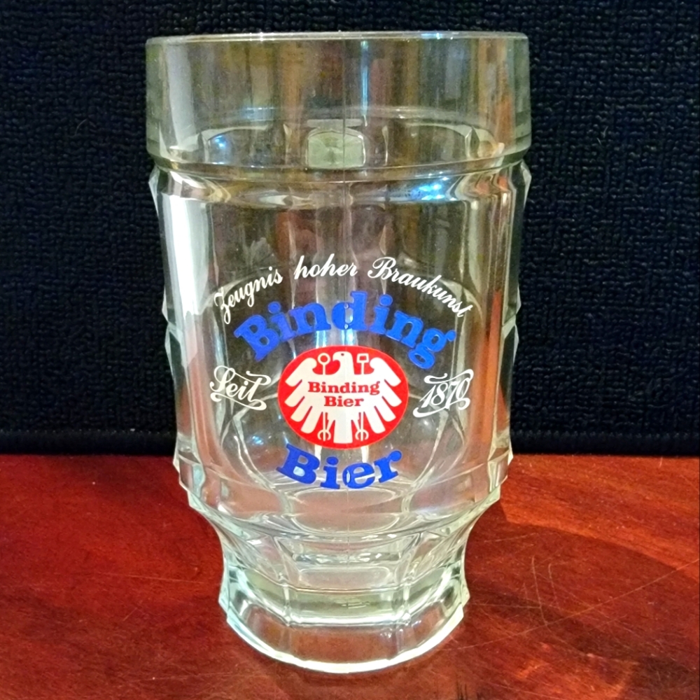 Vintage German Binding Beer, Seit (Since) 1870. Set of 6 mugs.